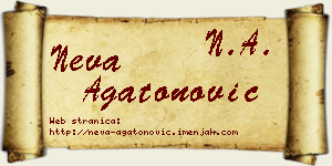 Neva Agatonović vizit kartica